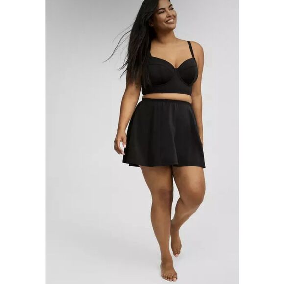 Torrid Swim Skirt W/Pockets - Size 2X - Black - Picture 1 of 9
